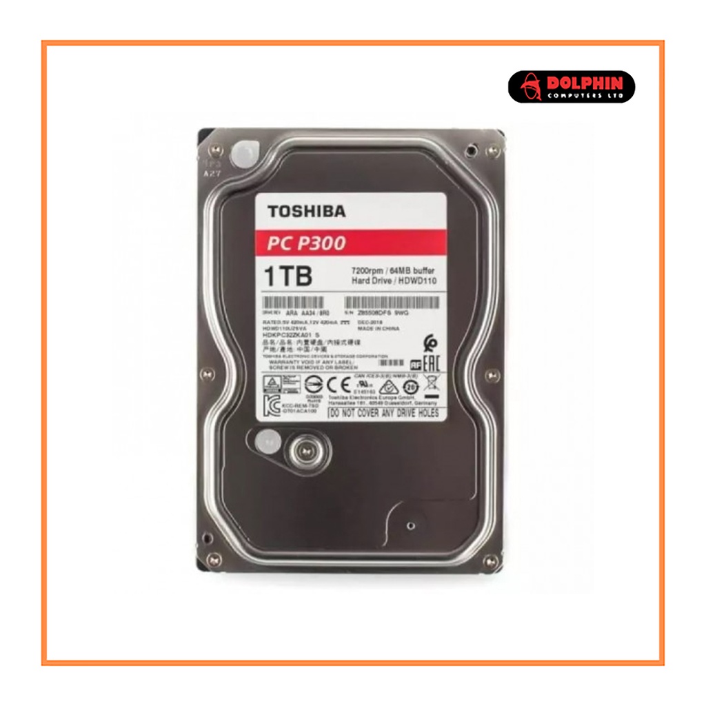 HDD 1TB (1000GB) TOSHIBA  SATA 7200 RPM