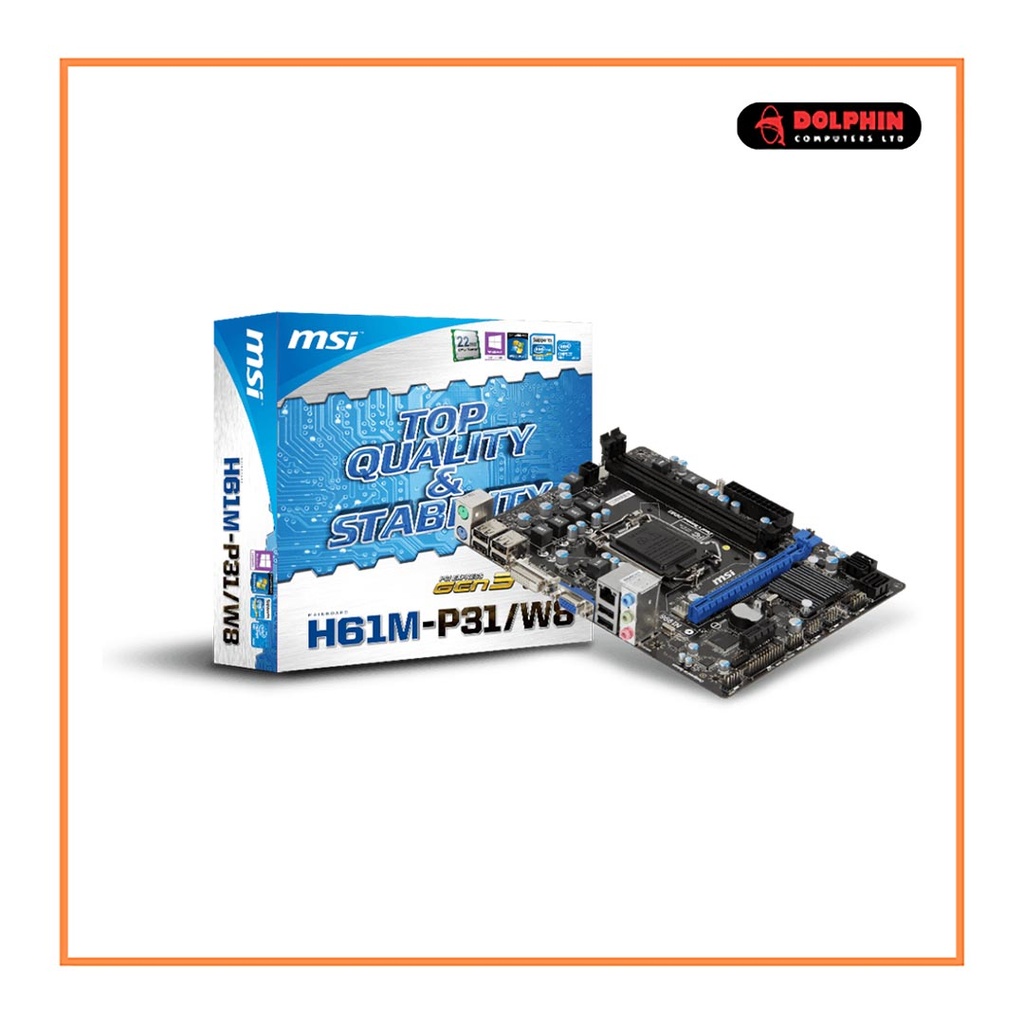 INTEL MOTHER BOARD H61WW-M  CHIPSET SOCKET LGA1155/P31/W8