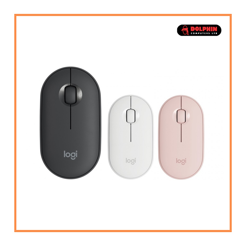 Logitech M350S Pebble Bluetooth and Wireless Mouse