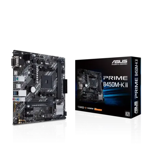 ASUS PRIME B450M-K II MOTHERBOARD FOR AMD,HDMI,DP