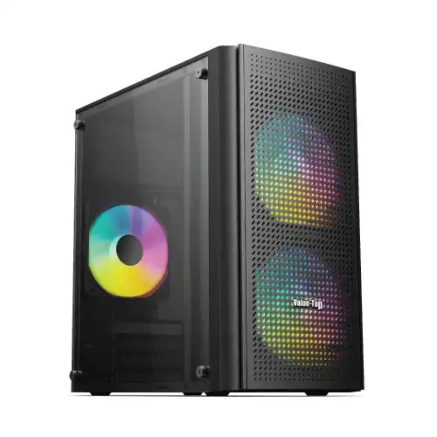 CASING VALUE TOP M200 BLACK,WITH POWER SUPPLY MICRO ATX