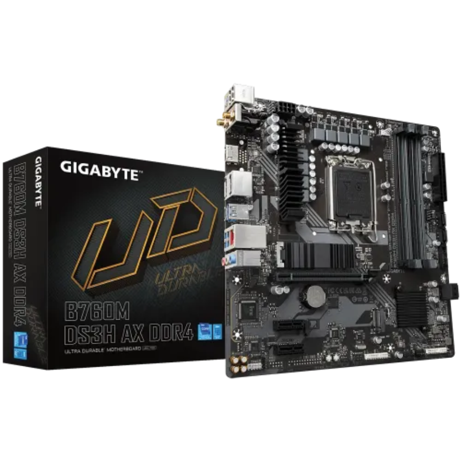 GIGABYTE B760M-DS3H AX ,DDR4  MOTHERBOARD,12TH AND 13TH GEN