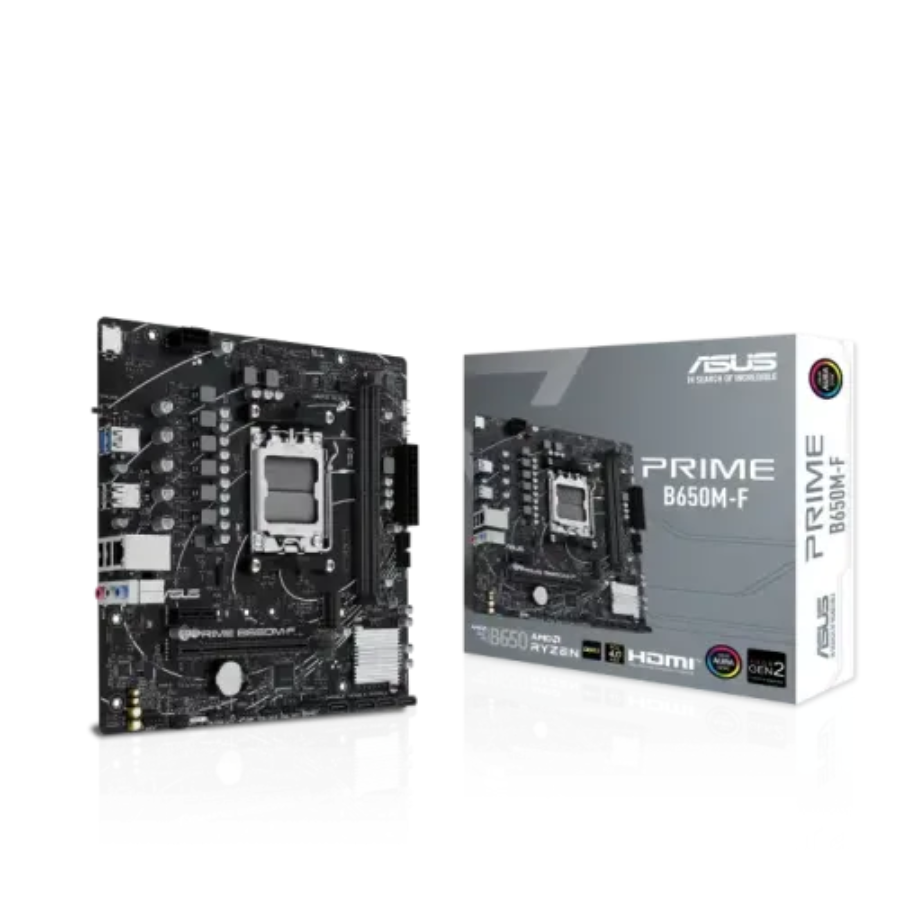 ASUS PRIME MOTHERBOARD B650M-F,AMD CHIPSET,DDR5,