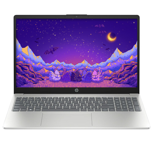 HP 15-FD0095WM INTEL CORE I5-12TH GEN-1235U-RAM 8GB DDR4,SSD 256GB, 15.6''FHD,BT,WC,WIFI,SILVER,WIN-11,SILVER-02YEAR(BATTERY+ADAPTER01YEAR)