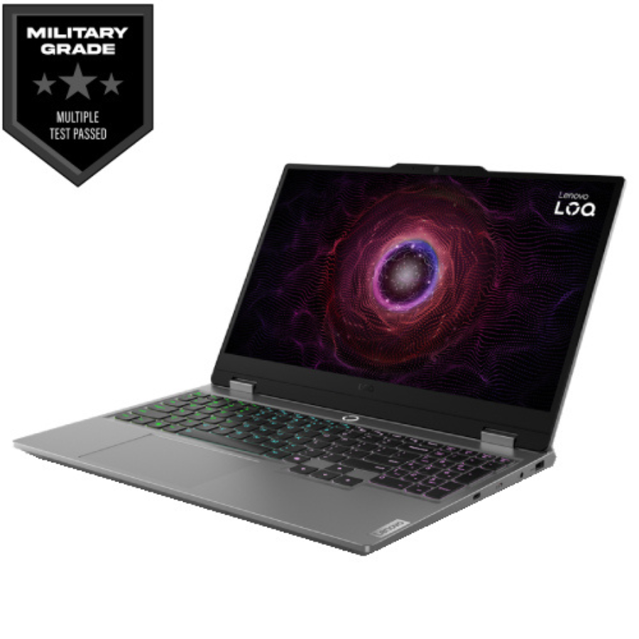 LENOVO LOQ-15AHP9- AMD RYZEN 5-8645HS RAM 16GB DDR5,SSD 512GB,AGP RTX4050 6GB,15.6''FHD,BT,WIFI,WC,02YEAR-BATTERY+ADAPTER-01YEAR)