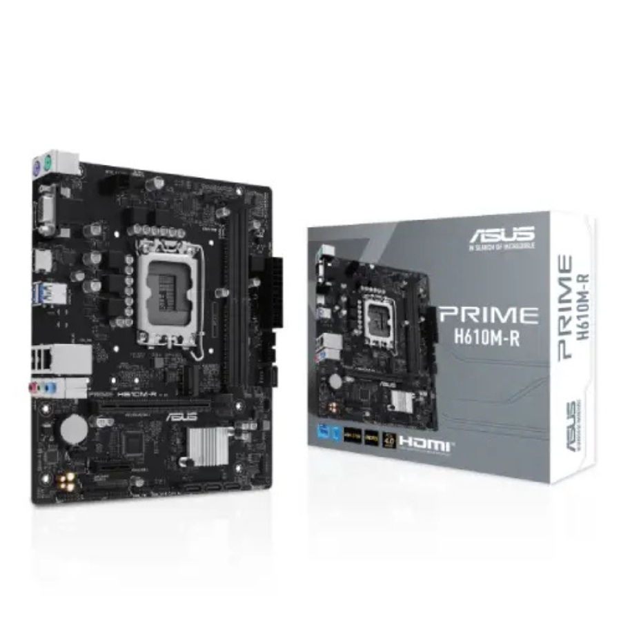 ASUS PRIME H610M-R,DDR5 12TH 13TH GEN LGA1700 SOCKET MOTHERBOARD