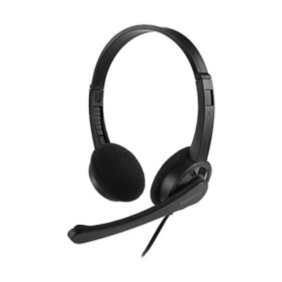 MICROPACK HEADSET WITH MICROPHONE MHP-01-3.5MM,BLACK
