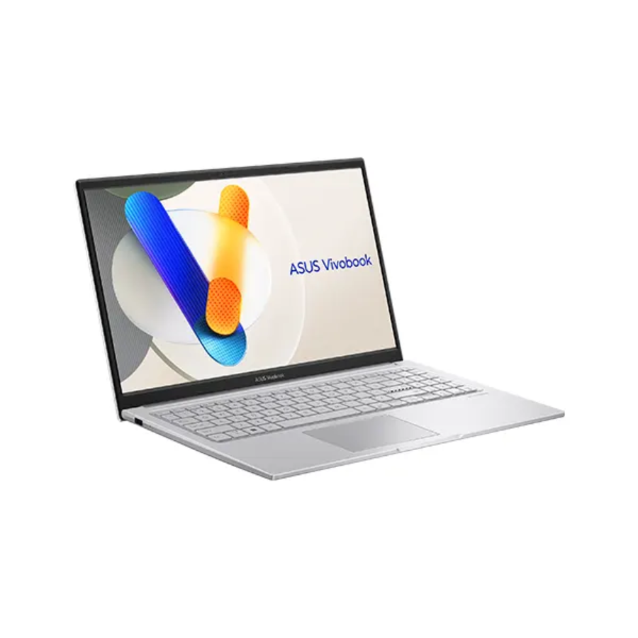 ASUS VIVOBOOK 15-X1504VA-COOL SILVER,NJ725,INTEL CORE I3-13TH GEN-1315U- UP TO 4.5GHZ,10MB,RAM 8GB DDR4 ON BD,SSD 512GB,15.6''FHD,84%SCREEN TO BODY,16:9,250NITS,CHICLET K/B,WC,HDMI,WIFI,BT,WC,FREE DOS-02YEAR(BATTERY+ADAPTER-01YEAR)