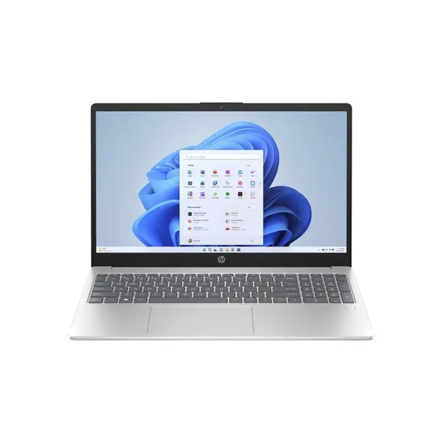 HP 15-FD0499NIA INTEL CORE I5-13TH GEN-1334U-RAM 8GB DDR4-3200 BUS,SSD 512GB,15.6''FHD,INTEL IRIS GRF,BLIT,BT,WIFI,WC,SILVER,FREE DOS-02YEAR(BATTERY+ADAPTER-01YEAR)