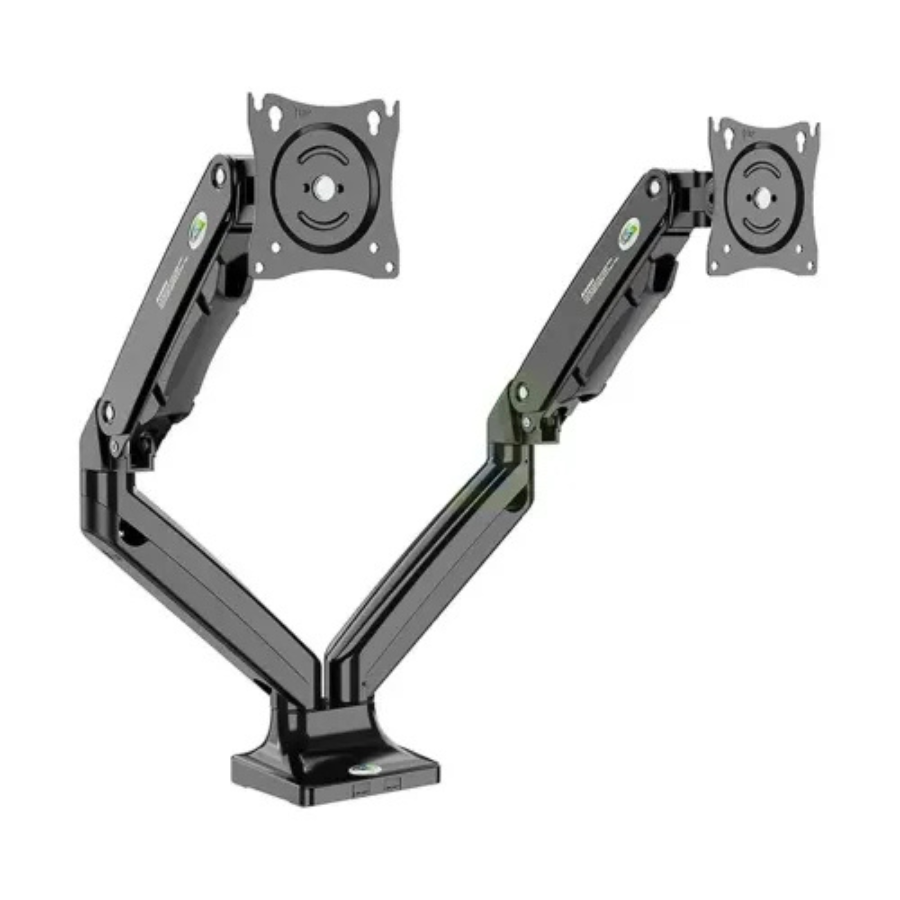 Kaloc DS110-2 Single Arm Monitor/TV Desktop Mount Stand With Cable Management System