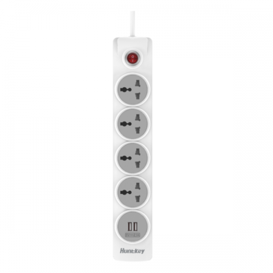 HUNTKEY SZN507 4 SOCKET USB/SURGRE PROTECTION POWER STRIP (GB)