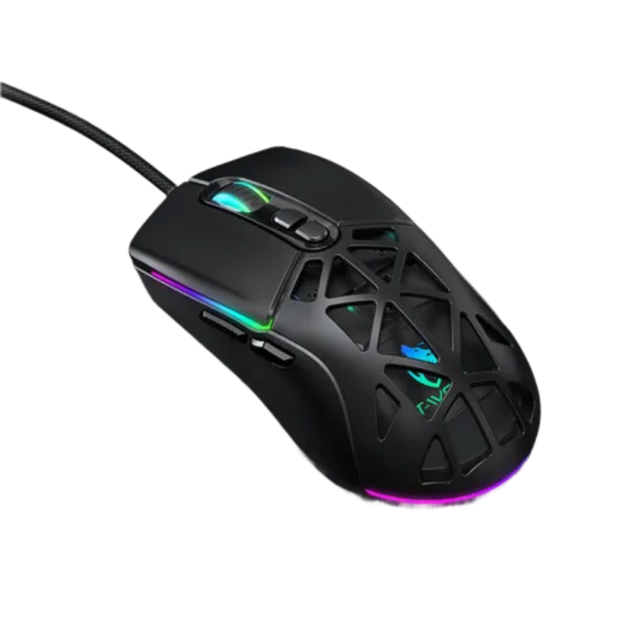 T-WOLF G520 RGB GAMING WIRED MOUSE MOUSE USB BALCK