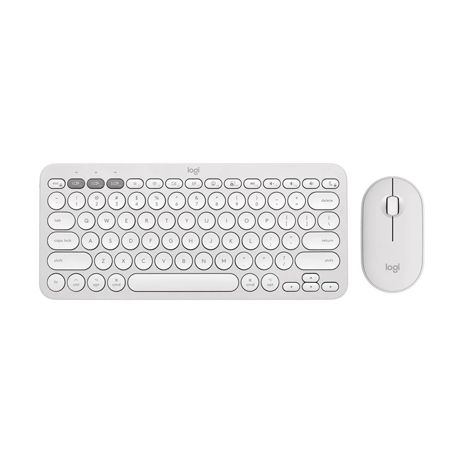 LOGITECH PEBBLE 2 COMBOO  WIRELESS K/B & MOUSETONAL WHITE