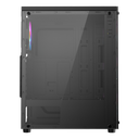 XTREME GAMING CASING 100E WITH 4RGB FAB,TEMPERED GLASS,POWER SUPPLU
