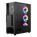 XTREME GAMING CASING 100E WITH 4RGB FAB,TEMPERED GLASS,POWER SUPPLU