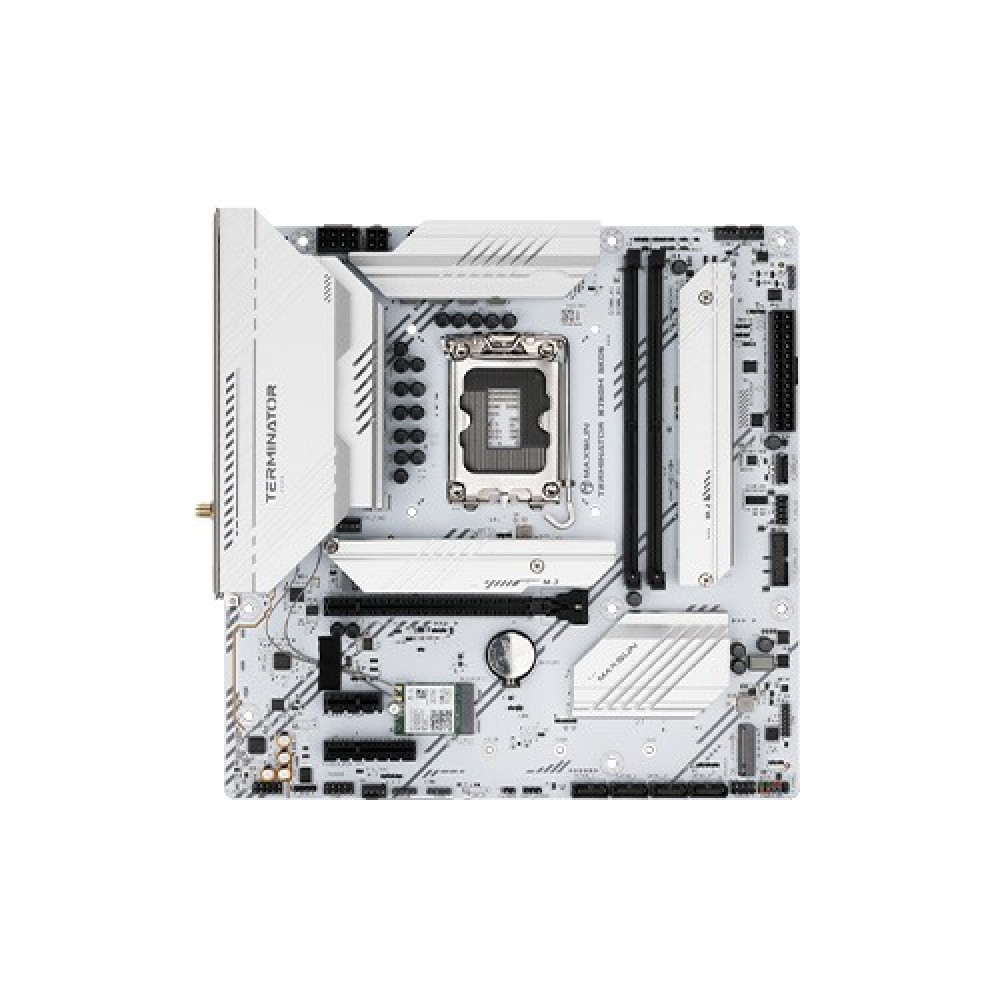 MAXSUN INTEL MOTHERBOARD B760M  DDR5 TERMINATOR SERIES,GKD5 ICE