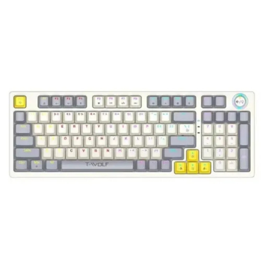 T-WOLF-T50 MECHNICAL GAMING KEYBOARD WITH KNOB RGB