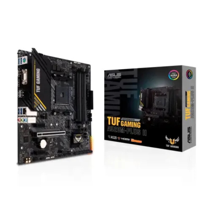ASUS TUF GAMING MOTHERBOARD A520M-PLUS II AMD RYZEN,HDMI,D-SUD