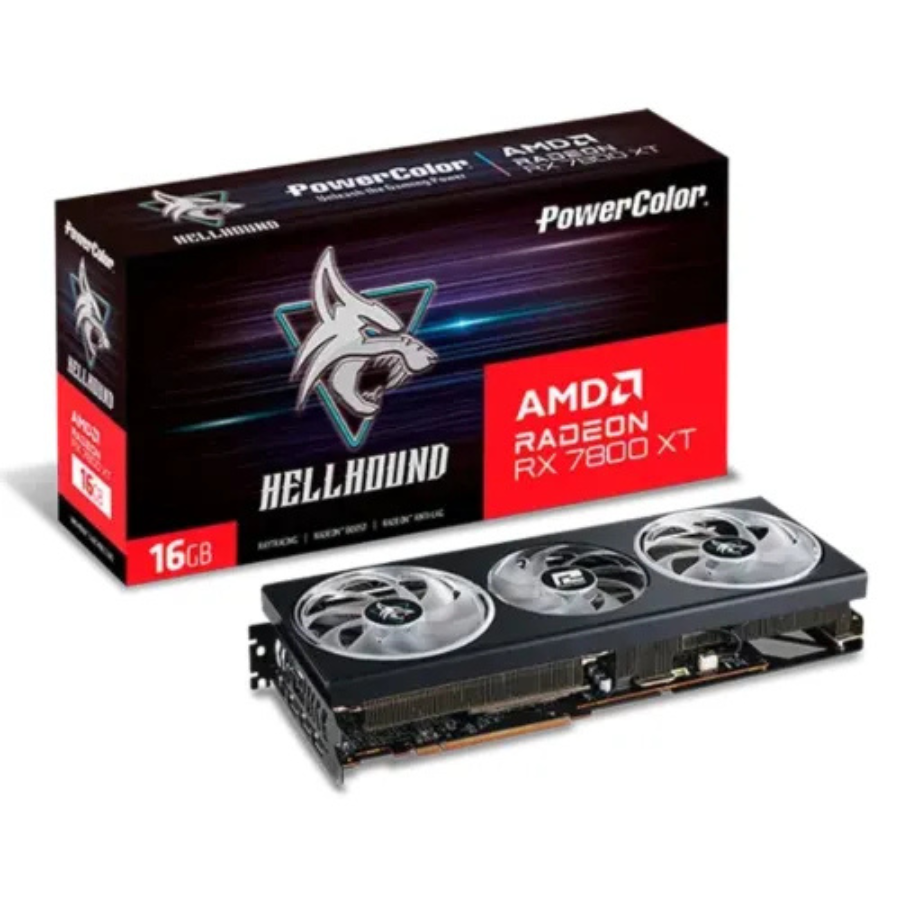 POWER COLOR HELLHOUND AMD READEON RX 7800XT 16GB DDR6