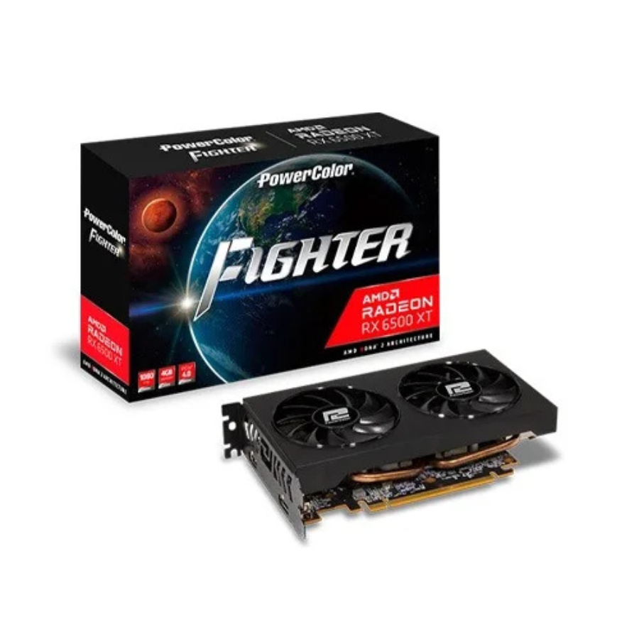 POWER COLOR FIGHTER RX-6500X GRAPHICS CARD 4GB DDR6