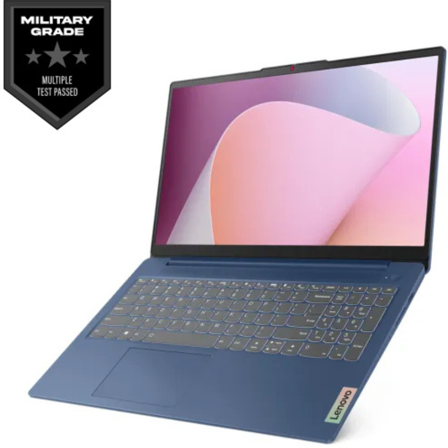 LENOVO IP SLIM 3-15AMN8(82XQ00FXIN)AMD RYZEN 5-7520U-2.8TO 4.3,4C,8T,2MB L2,RAM 16GB DDR5-5500BUS,SSD 512GB,15.6''FHD,INTEL AMD RAD GRAP, 610MBACKLIT K/B,BT,WIFI,WC,FREE DOS,ABYSS BLUE-02YEAR(BATTERY+ADAPTER-01YEAR)