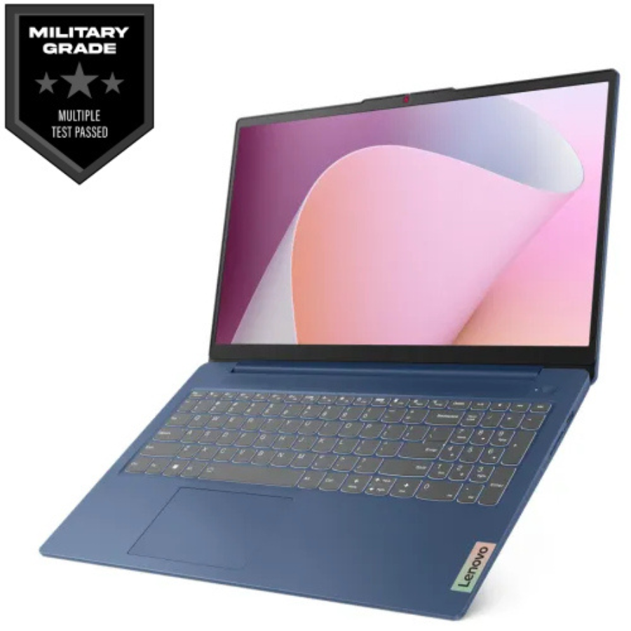 LENOVO IP SLIM 3-15AMN8(82XQ00GSLK)AMD RYZEN 5-7520U-2.8TO 4.3,4C,8T,2MB L2,RAM 16GB DDR5-5500BUS,SSD 512GB,15.6''FHD,INTEL AMD RAD GRAP, 610MBACKLIT K/B,FP,BT,WIFI,WC,WIN-11HOME,ABYSS BLUE-02YEAR(BATTERY+ADAPTER-01YEAR)