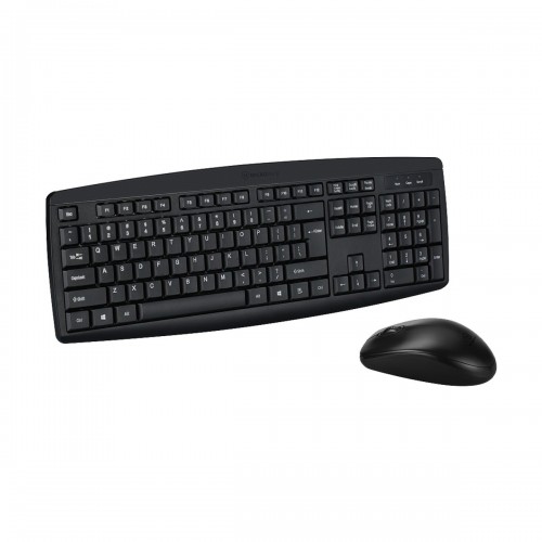 MICROPACK KEYBOARD KM-203W WIRELESS COMBO ,BLACK