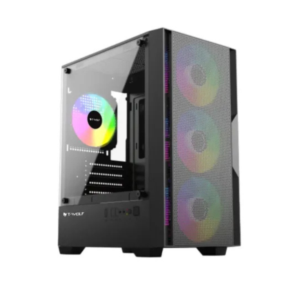T-WOLF PHANTOM X4 GAMING CASING WITH 200W P.SUPPLY