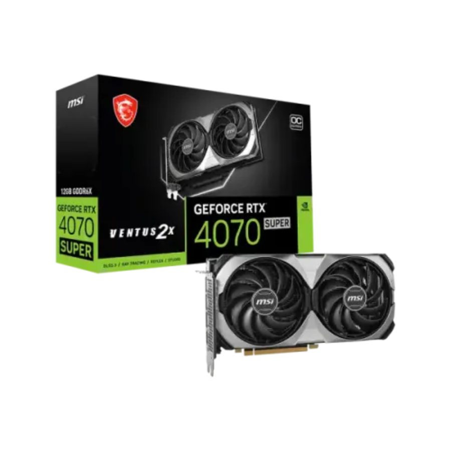 MSI GEFORCE RTX 4070 12GB DDR6-SUPER VENTUS 2X OC,GRAPHICS CARD