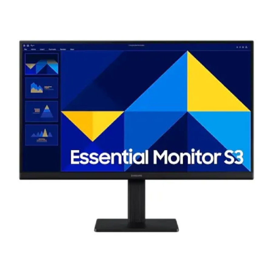 SAMSUNG MONITOR 24''FHD, S24D300GAM, 100HZ,IPS,HDMI,BLACK