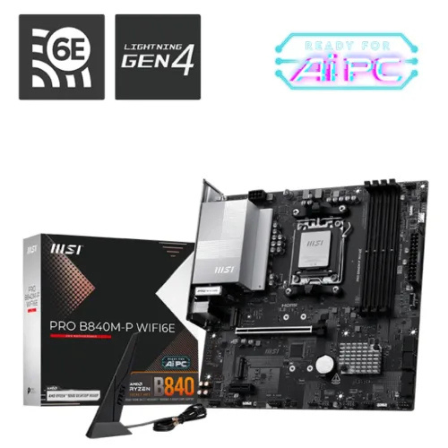 MSI MOTHERBOARD PRO B840M-P WIFI DDR5