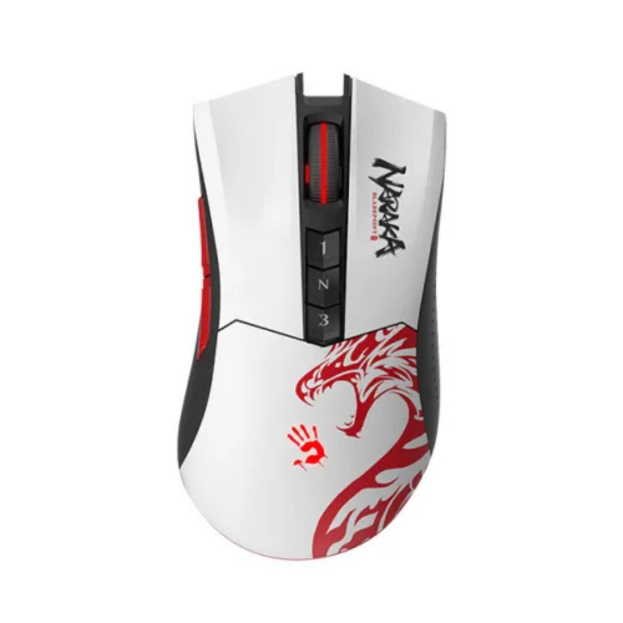A4TECH BLOODY R90 PLUS RGB NARAKA 5000 CPI 2.4GHZ WIRELESS GAMING MOUSE