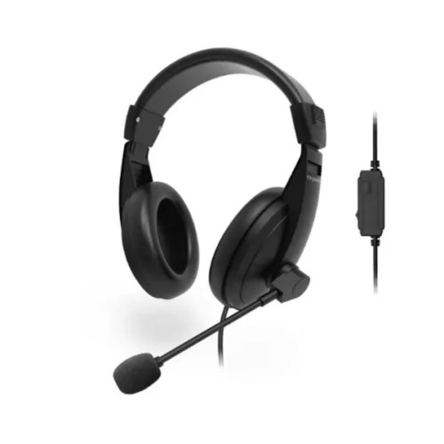 RAPOO H150S USB STEREO HEADSET BLACK