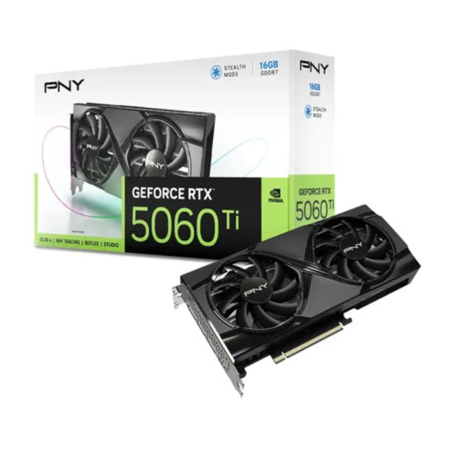 PNY GEFORCE CARD RTX5060 TI DUAL FAN 16GB DDR7