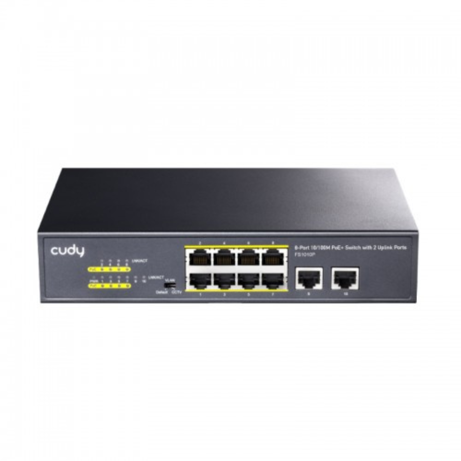 CUDY/HIKVISION 3E0110MP FS1010P-8PORT SWITCH 10/100M POE+SWITCH