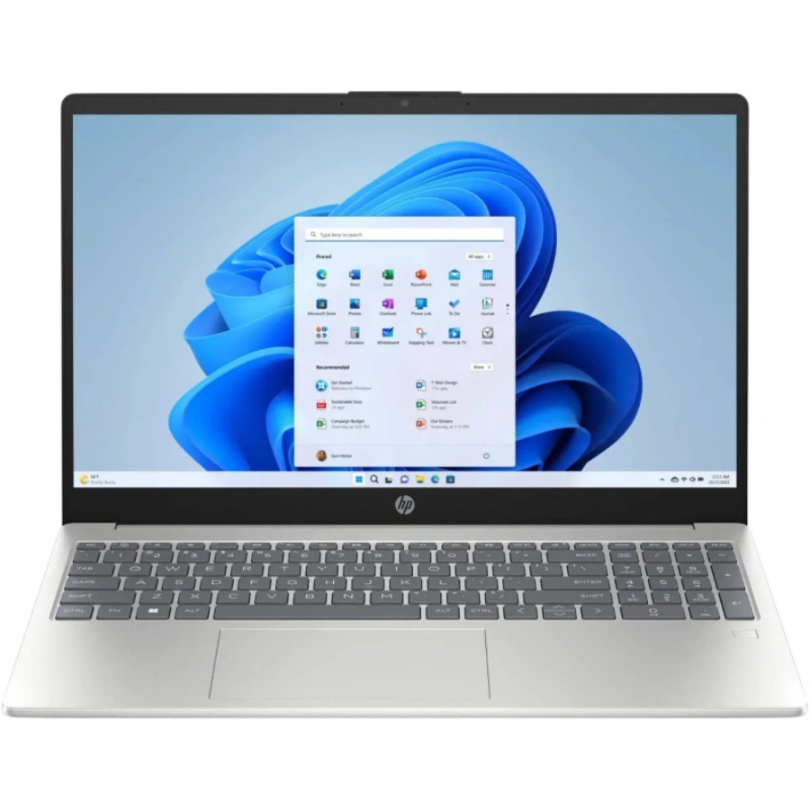 HP 15-FD0154WM INTEL CORE I5-13TH GEN-1334U,RAM 8GB DDR4,SSD 512GB,15.6''FHD,TOUCH,INTEL IRIS XE GRF,BT,WIFI,WC,WIN-11,SILVER,02YEAR(BATTERY+ADAPTER-01YEAR)
