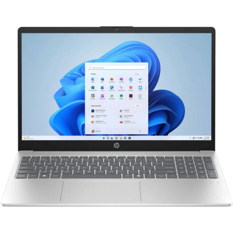 HP 15-FD0153WM, INTEL CORE 5 120U PROCESSOR, 8GB DDR4 3200, 512GB M.2 NVMe SSD, INTEL Iris Xe GRAPHICS, 15.6 INCH FHD IPS, NATURAL SILVER LAPTOP