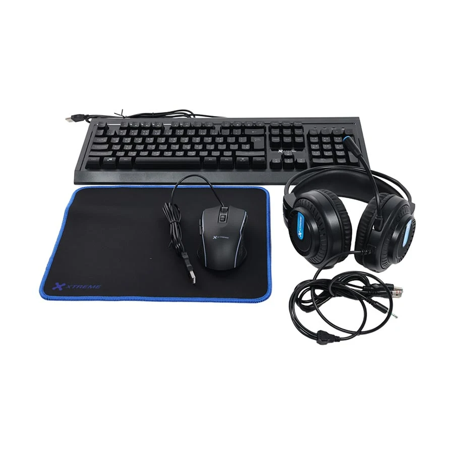 XTREME K502C RGB BACKLIT USB BANGLA COMBO KEYBOARD,MOUSE,HEDPHONE,MOUSEPAD