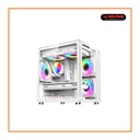 PC Power Ice Cube White Desktop Gaming Casing