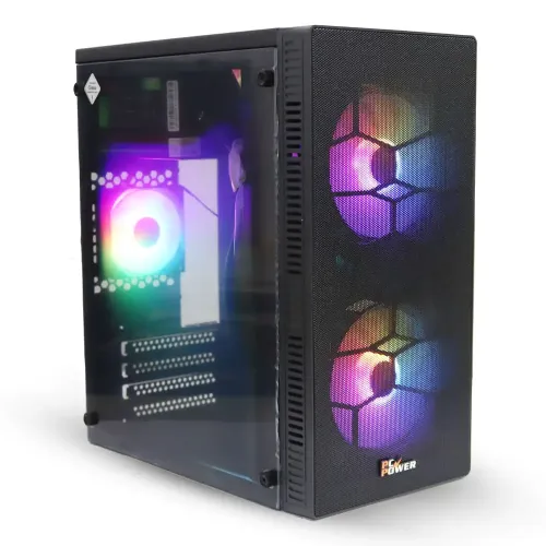 PC Power X2601 BK Spider Web Mesh mATX Casing With Power Supply ...