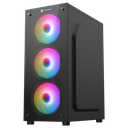 XTREME GAMING CASING 100E WITH 4RGB FAB,TEMPERED GLASS,POWER SUPPLU